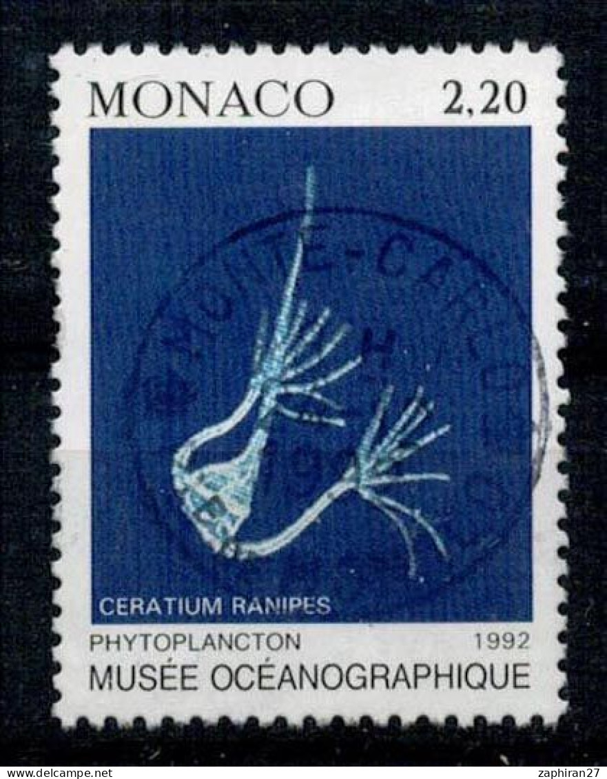 1992 PHYTOPLANCTON CERATIUM RANIPES MONACO OBLITERE VOIR SCAN #234# - Usados