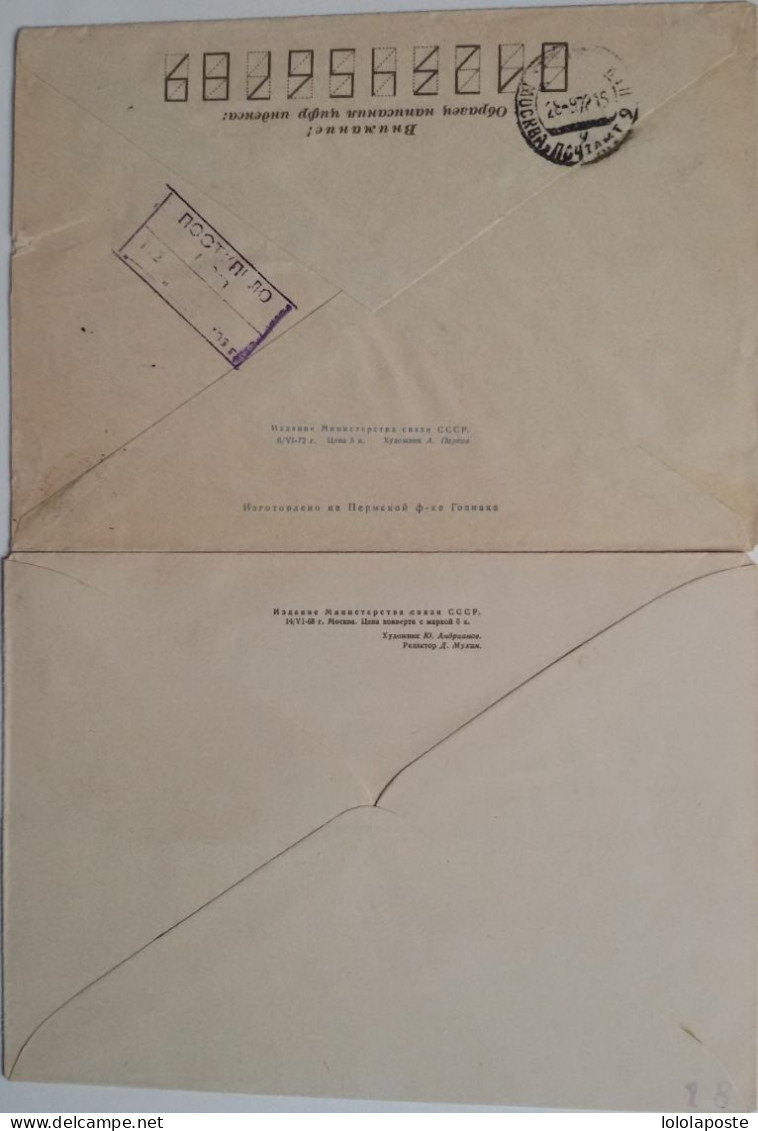 THEME PECHE -  RUSSIE - 2 Entiers Illustrés (enveloppes) Sur Ce Theme Dont 1 Ayant Circulé - Unclassified