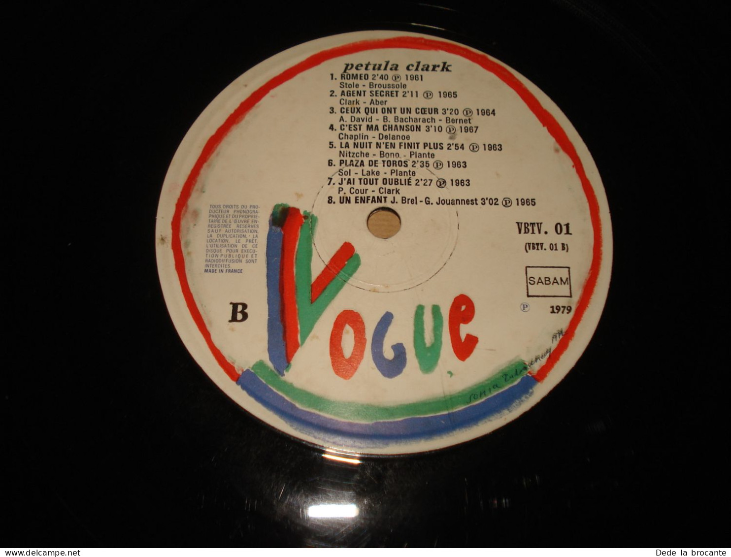 B13 / Petula Clark  – Compilation - Vogue – VBTV. 01 - Belgique 1979  VG++/EX - Disco, Pop