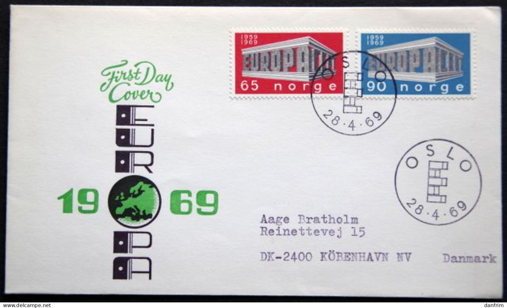 Norway 1969  EUROPA / CEPT  Minr 583-84   FDC  (lot 1919) - FDC