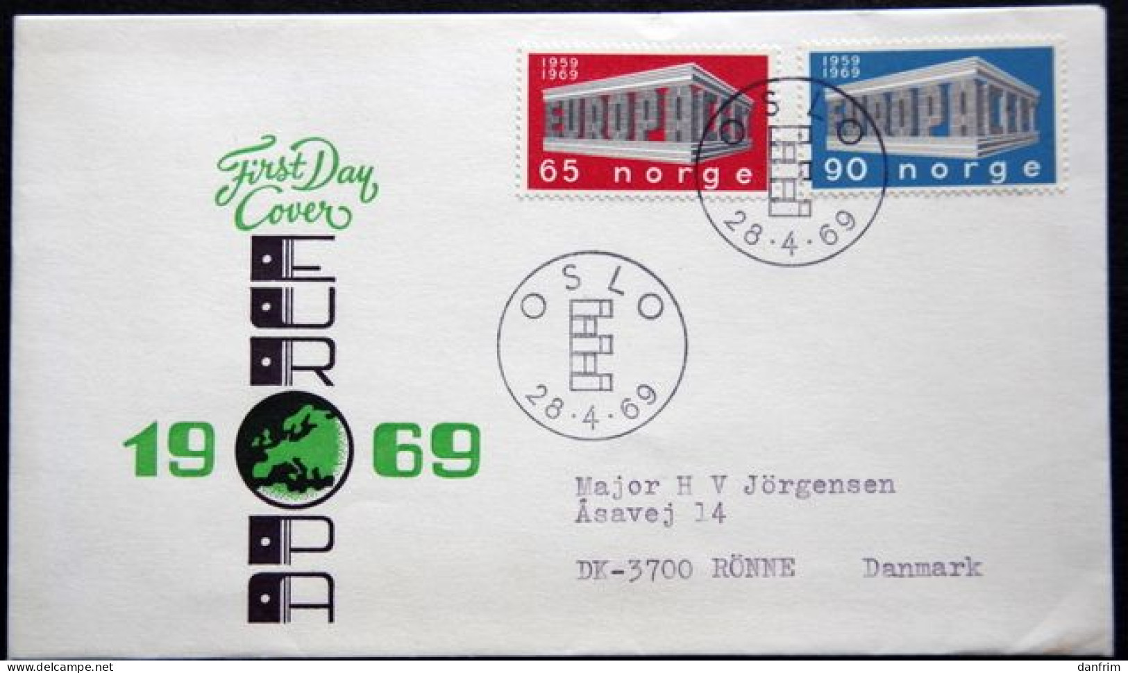 Norway 1969  EUROPA / CEPT  Minr 583-84   FDC  (lot 6462) - FDC