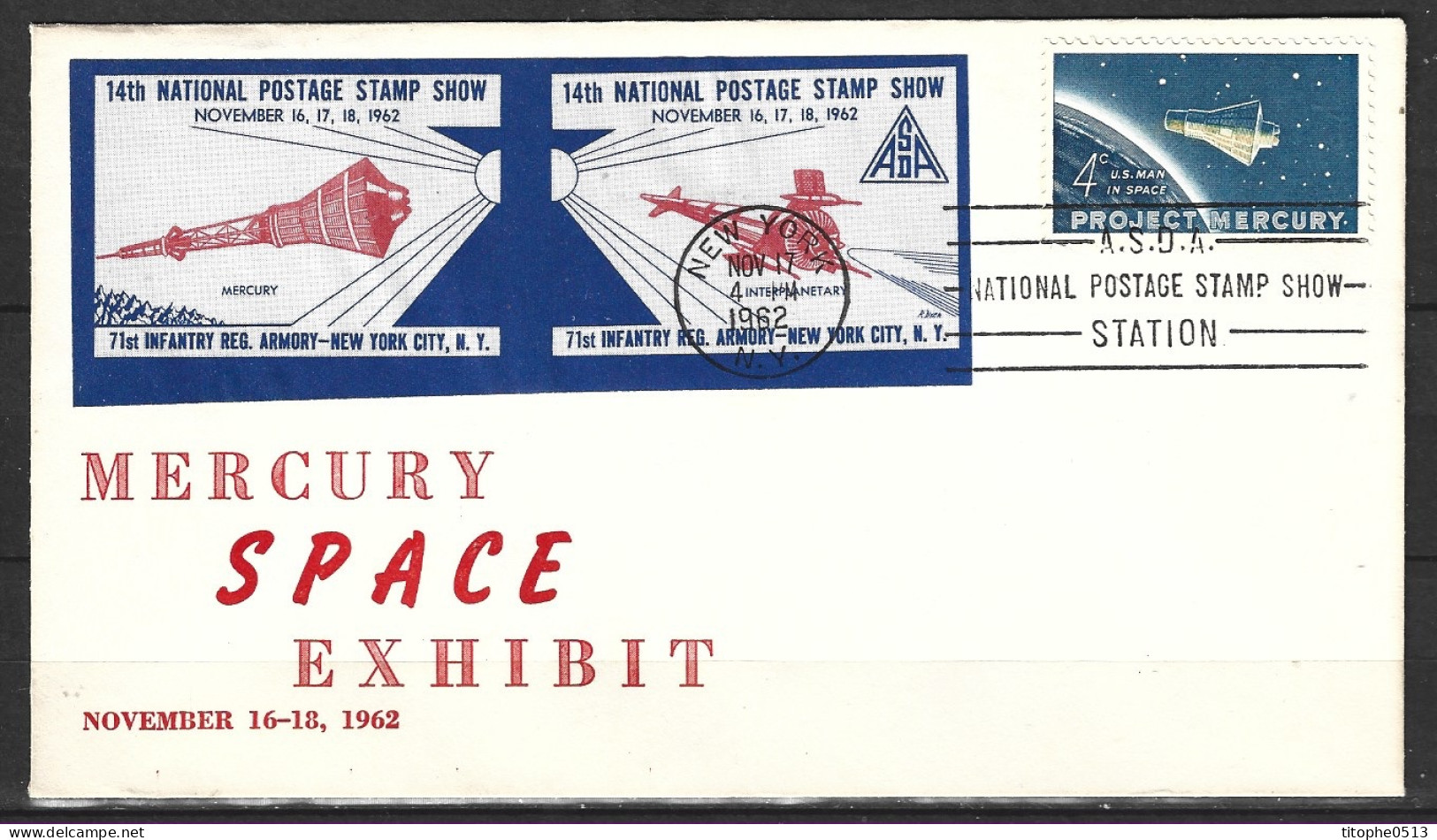 USA. Enveloppe Commémorative De 1962. Mercury Space Exhibit. - América Del Norte
