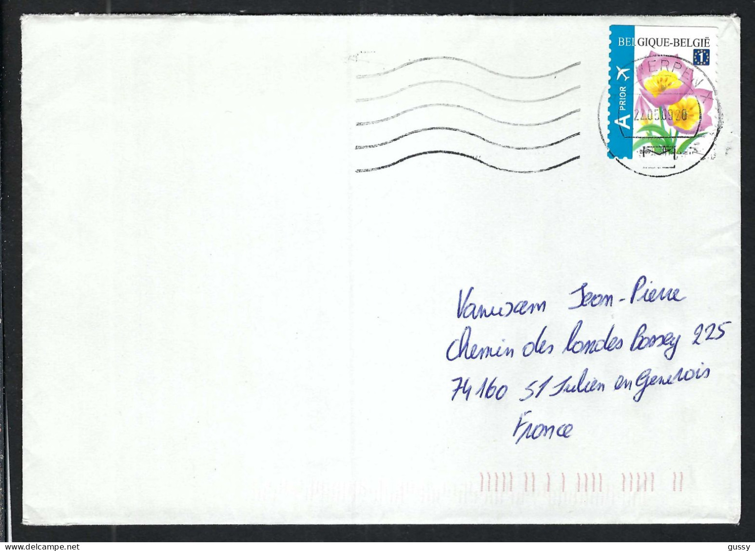 BELGIQUE Ca.2009:  LSC De ANVERS Pour St Julien En Genevois (France) - Lettres & Documents