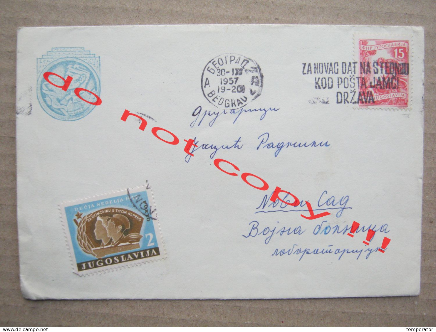 Yugoslavia Beograd / Envelope With Contents, Same Stamp Or Seal - Medjunarodni Kongres Vojne Medicine ( 1957 ) RARE !!!? - Brieven En Documenten