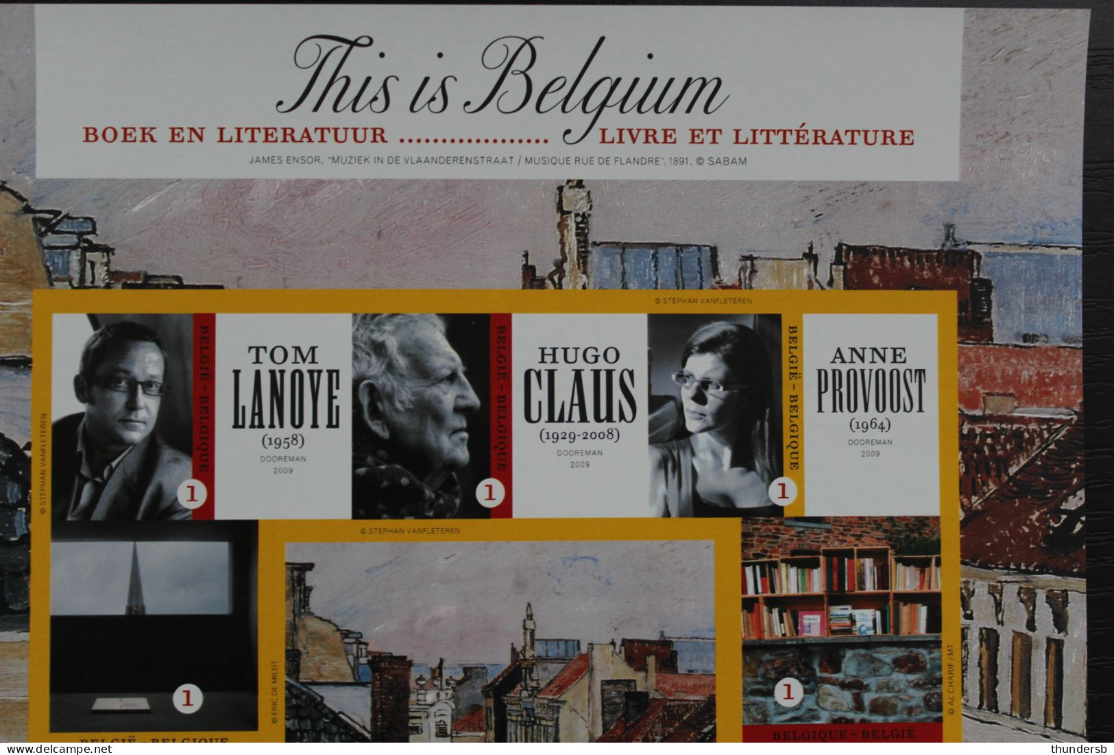 BL175 'This Is Belgium: Literatuur' - Ongetand - Côte: 70 Euro - 2001-…