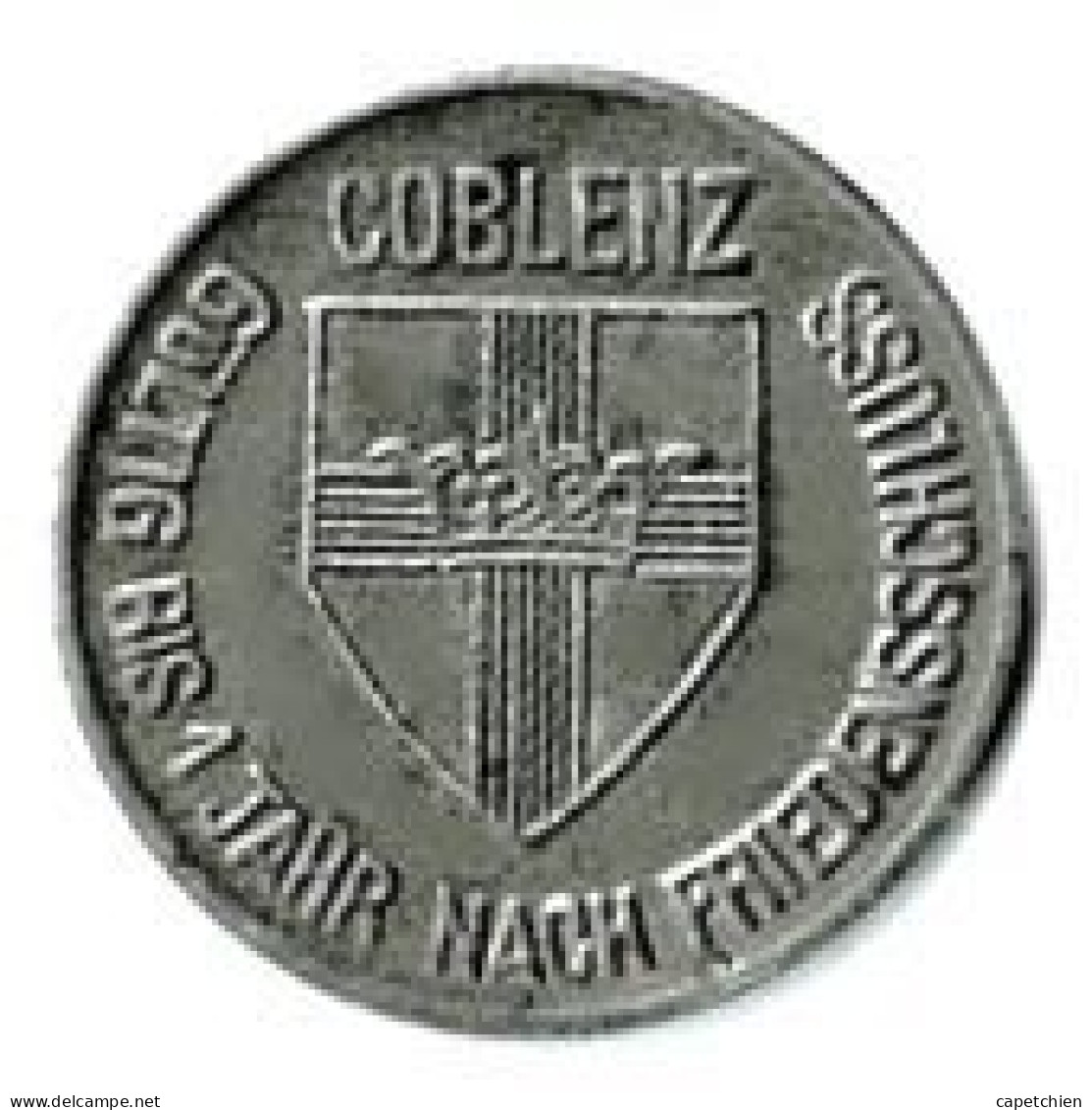 ALLEMAGNE / NOTGELD / COBLENZ  1918/ 10 PFENNIG / FER / 20.16 Mm / 2.86 G / ETAT TTB + - Notgeld