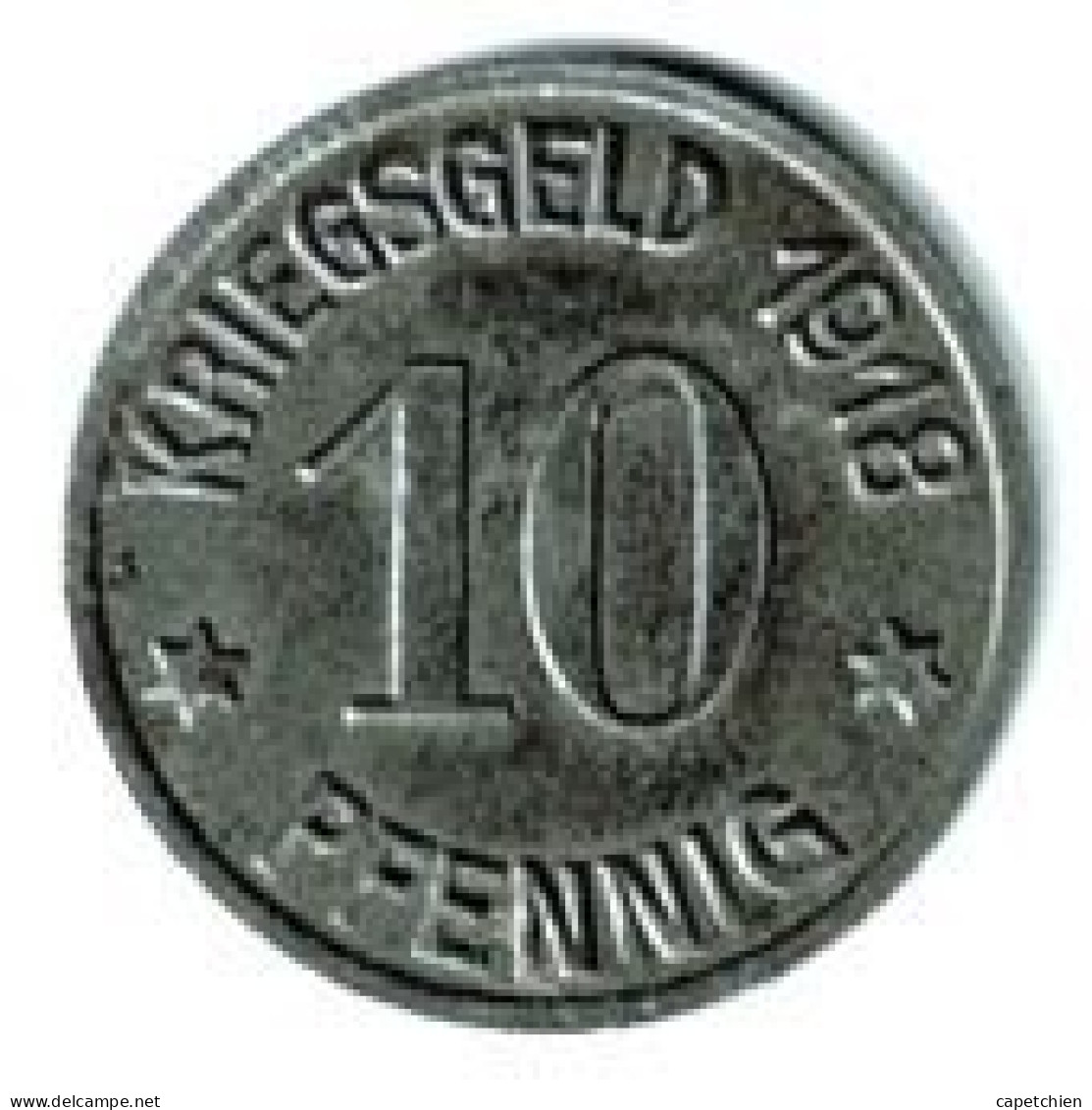 ALLEMAGNE / NOTGELD / COBLENZ  1918/ 10 PFENNIG / FER / 20.16 Mm / 2.86 G / ETAT TTB + - Monétaires/De Nécessité