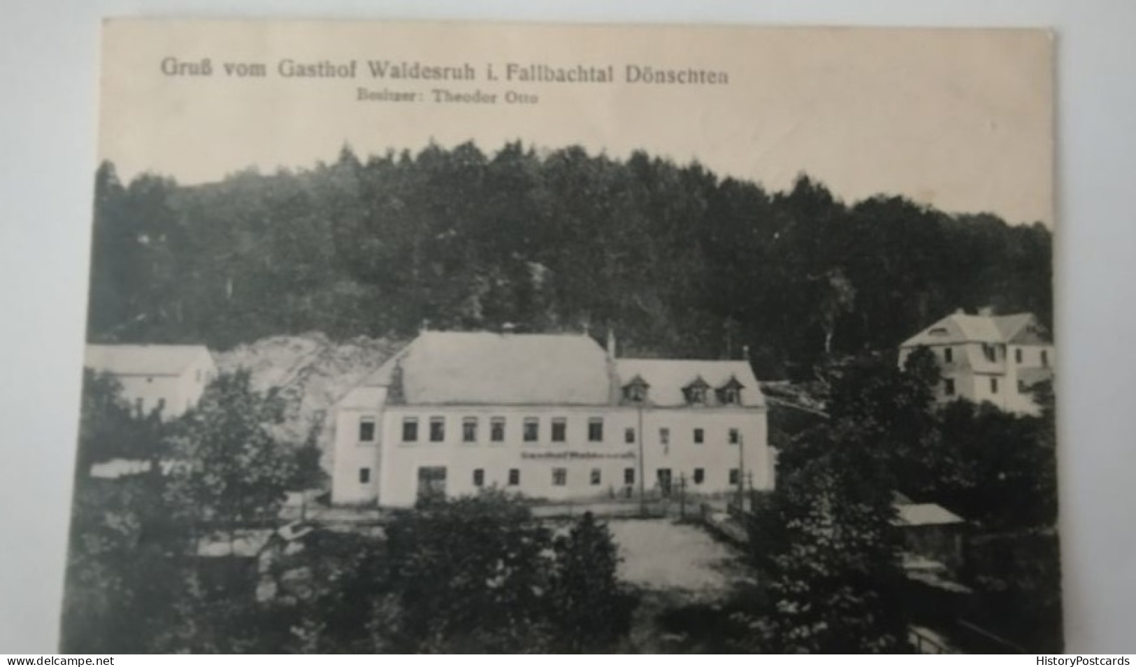 Gruß Vom Gasthof Waldesruh Im Fallbachtal, Dönschten, Dippoldiswalde, 1910 - Dippoldiswalde