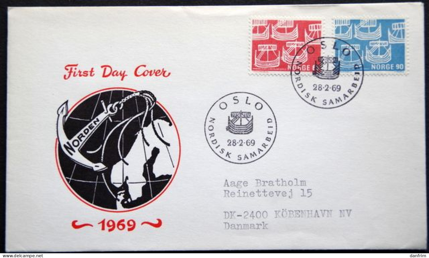 Norway 1969 NORDEN  Minr.579-80    FDC ( Lot 1786) - FDC