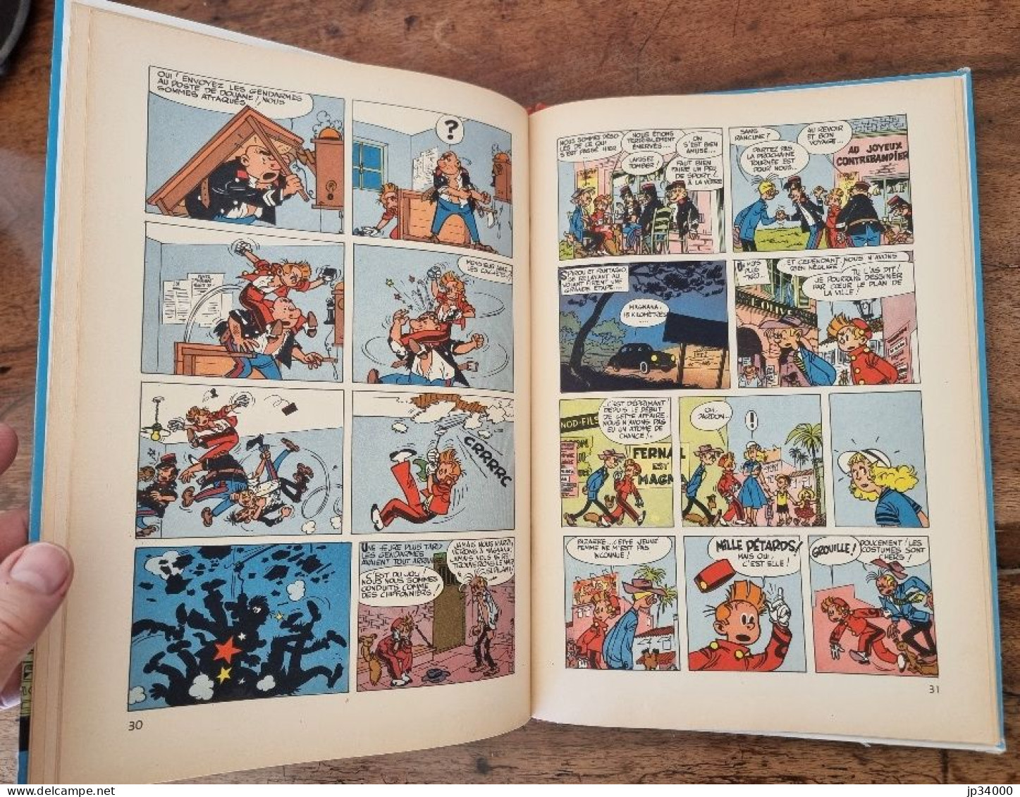 SPIROU et FANTASIO: les voleurs du marsupilami (Dupuis EO belge 1954) Dos papier