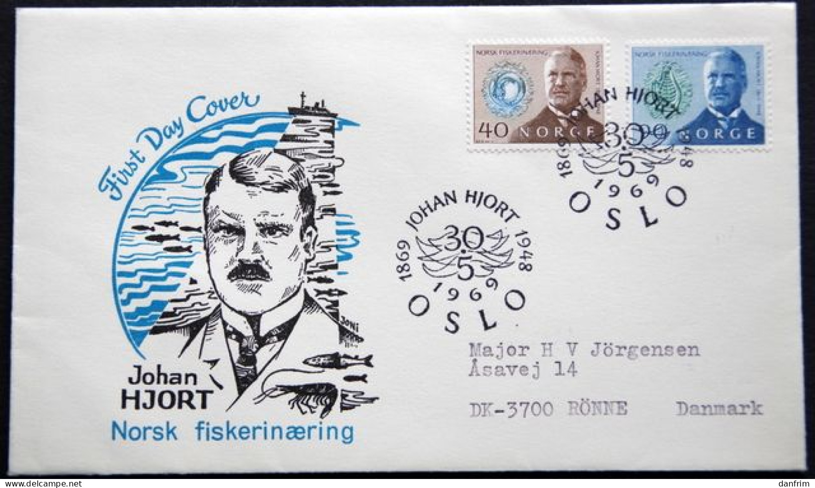 Norway 1969   Minr 585-86   FDC  (lot 1787) - FDC