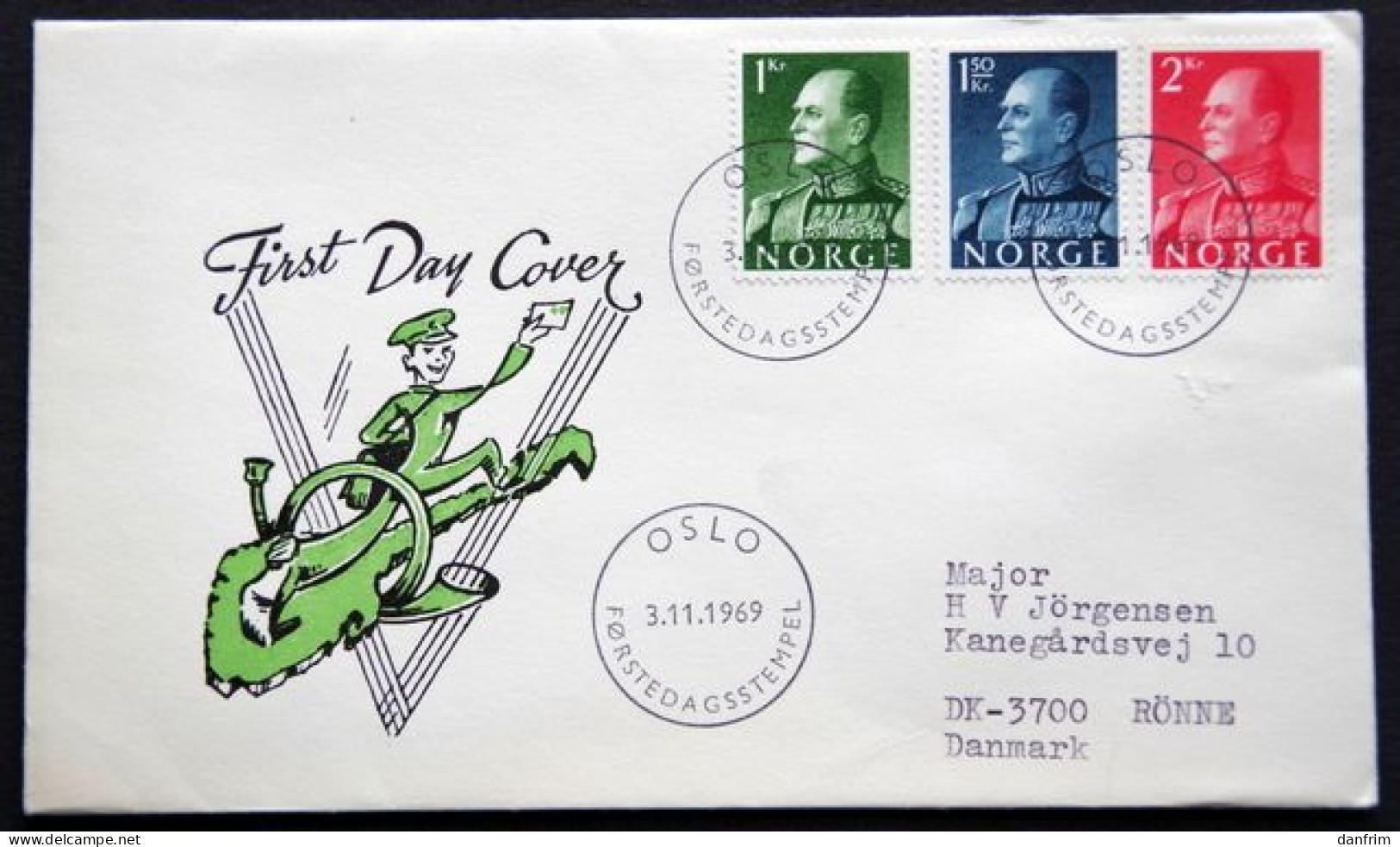 Norway 1969 3-11-69 MiNr.428y-30y FDC (lot 1801) - FDC