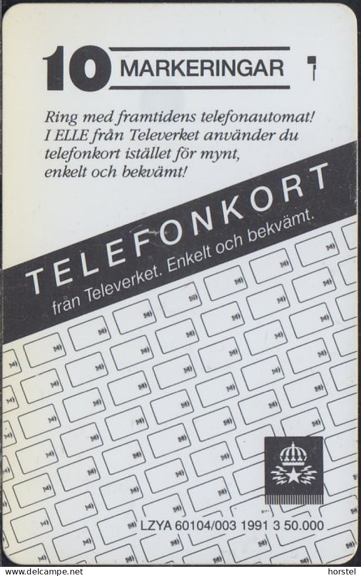 Schweden Chip 60104/003 - Promotion Card - Public Phone - 10 Units - SC-6 - Suecia