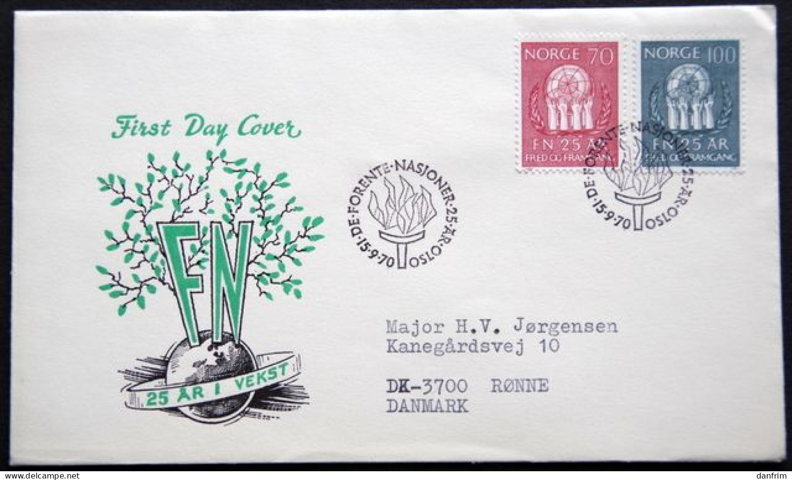 Norway 1969  (uno) Minr.611-12  FDC  (  Lot  1787 ) - FDC