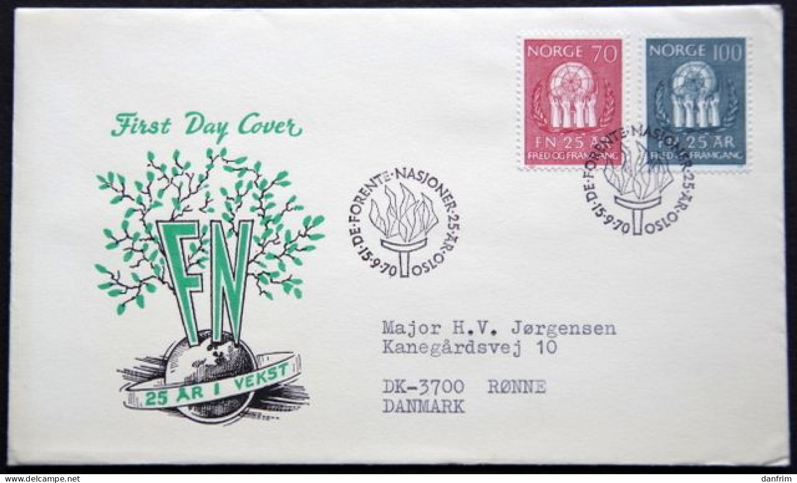 Norway 1969  (uno) Minr.611-12  FDC  (  Lot  1801 ) - FDC