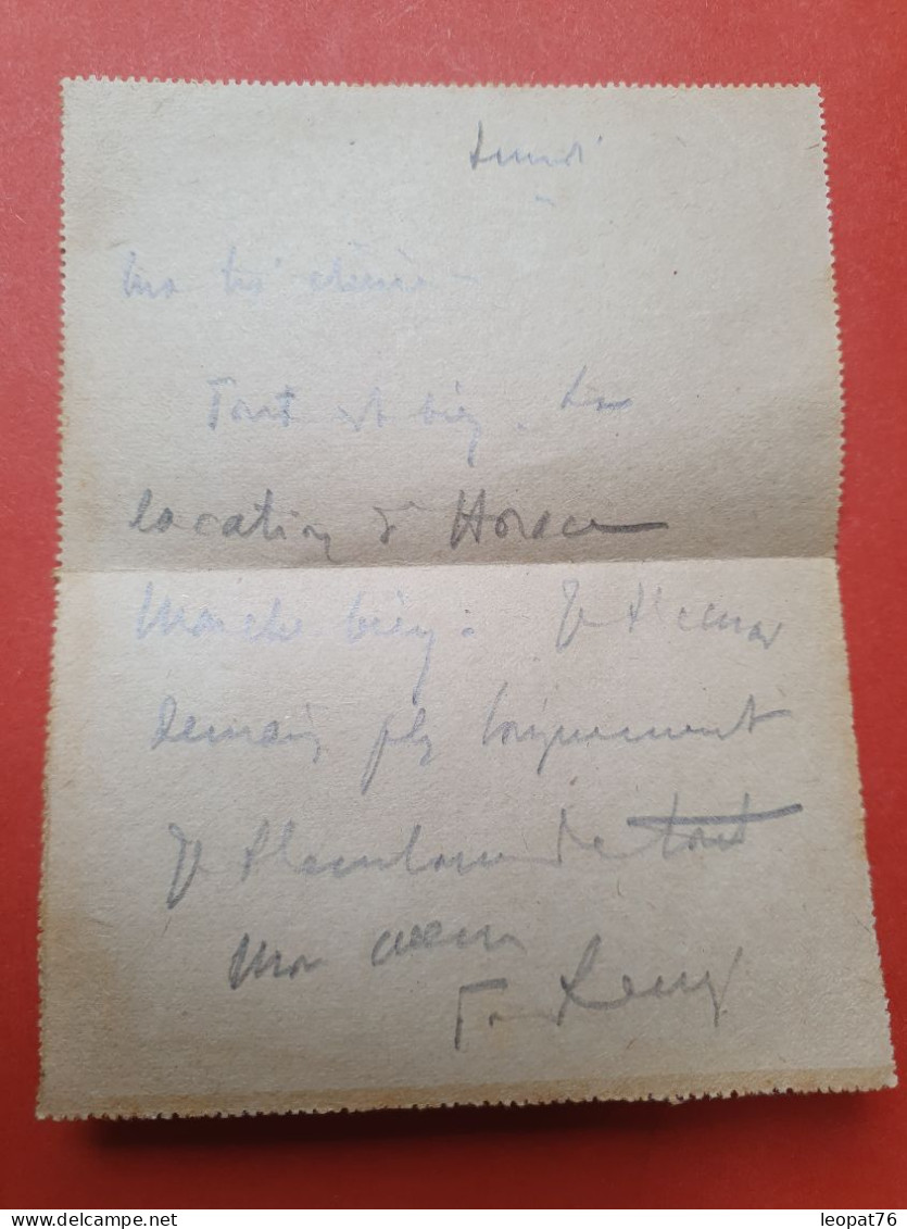 Entier Postal Semeuse De Bordeaux Pour Castelnau Du Médoc En 1919 - Ref  2976 - Cartoline-lettere