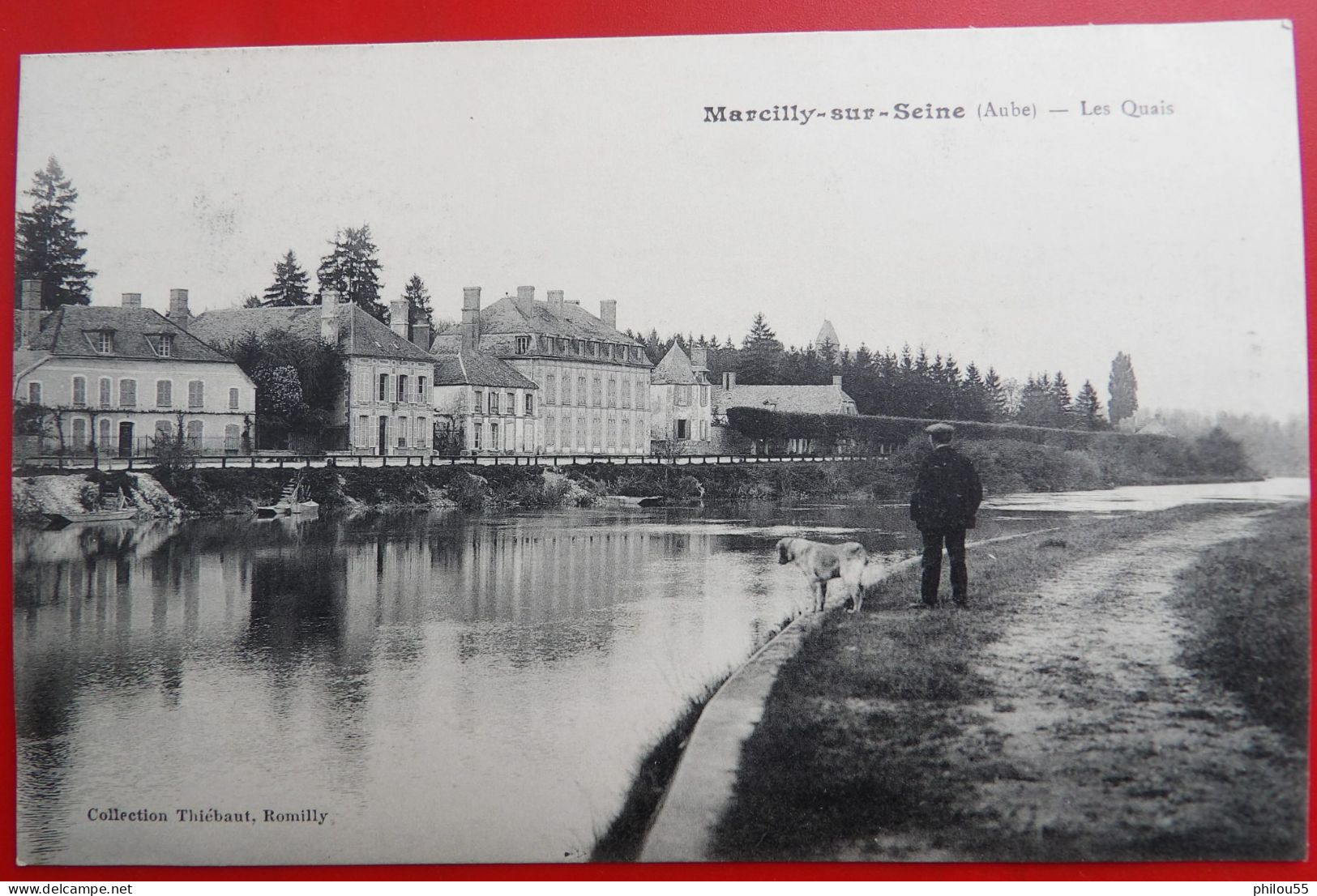 Cpa 10 MARCILLY SUR SEINE Anime  Les Quais - Marcilly