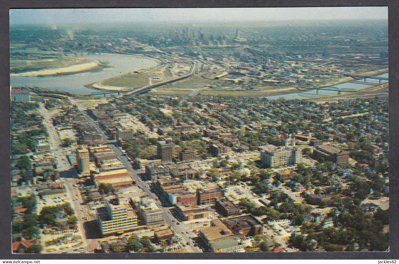 115046/ KANSAS CITY, Aerial View Of Downtown Area - Kansas City – Kansas