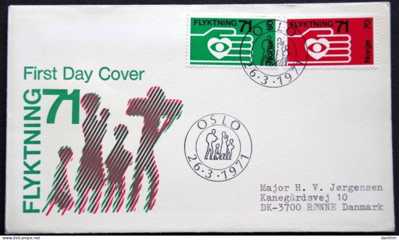 Norway 1971 International Aid To Refugees  MiNr.623-24  FDC (lot 1796 ) - FDC