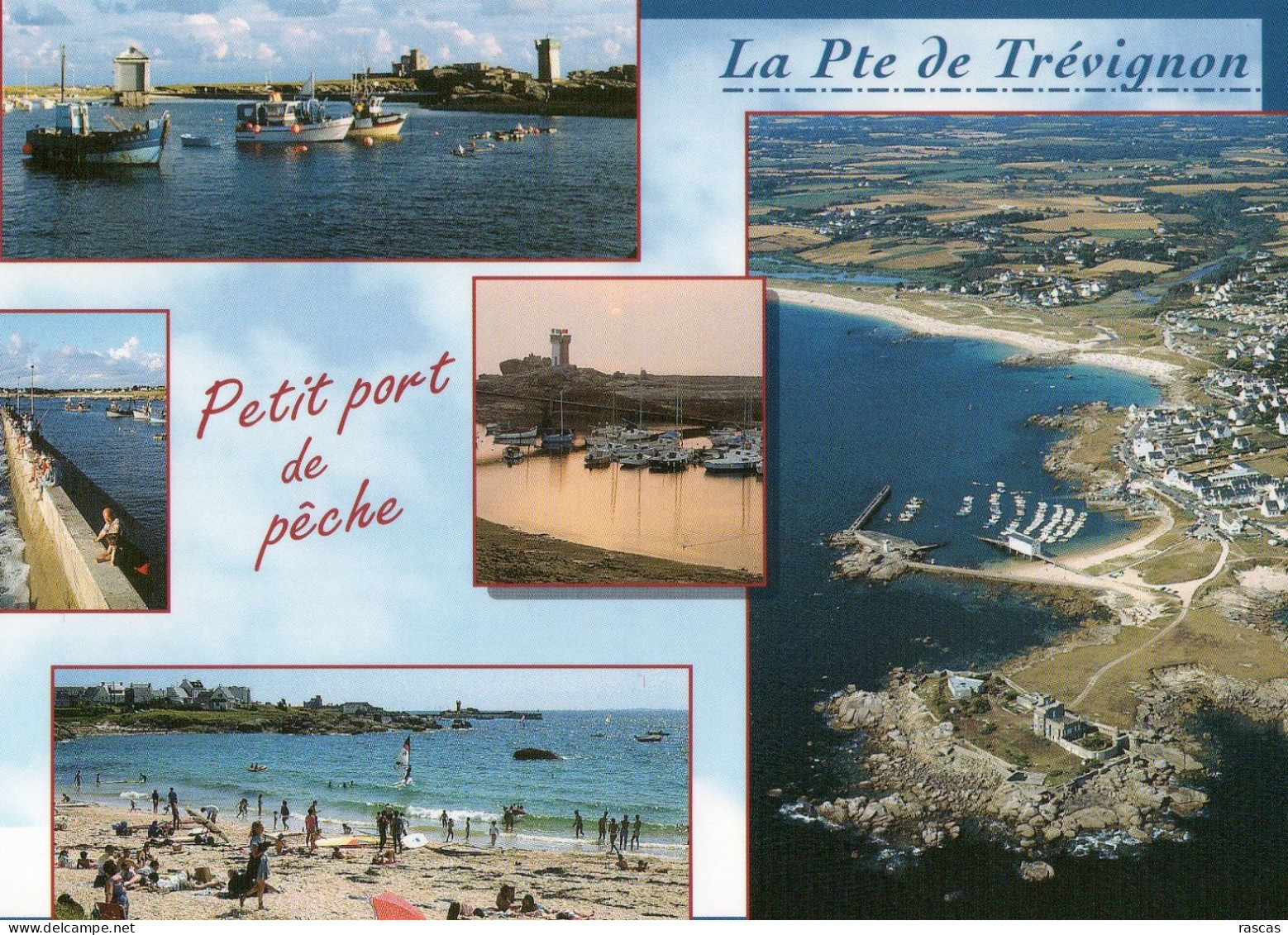 CPM - FINISTERE - DE TREGUNC A NEVEZ PAR LA ROUTE COTIERE - LA POINTE DE TREVIGNON - LA PLAGE DE PEN LOR'CH - LE PORT - Trégunc