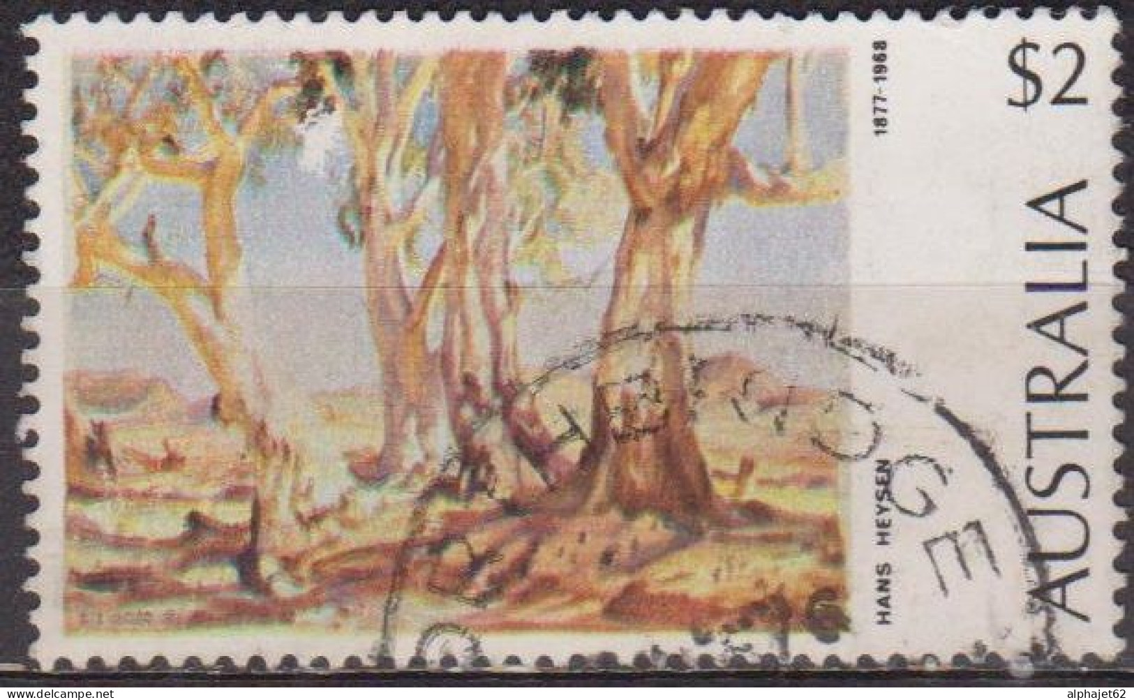 Arts, Peinture - AUSTRALIE - Tableau: Arbres Rouges à Gomme - N° 532 - 1974 - Used Stamps
