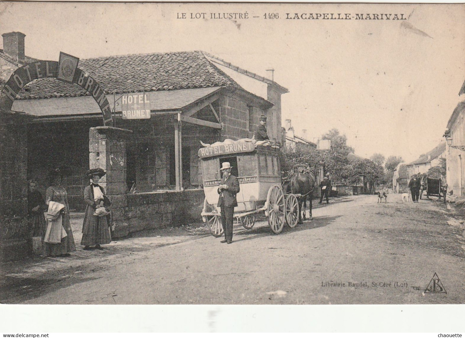 LACAPELLE-MARIVAL    Diligence   No.1496 Librairie Baudel - Lacapelle Marival