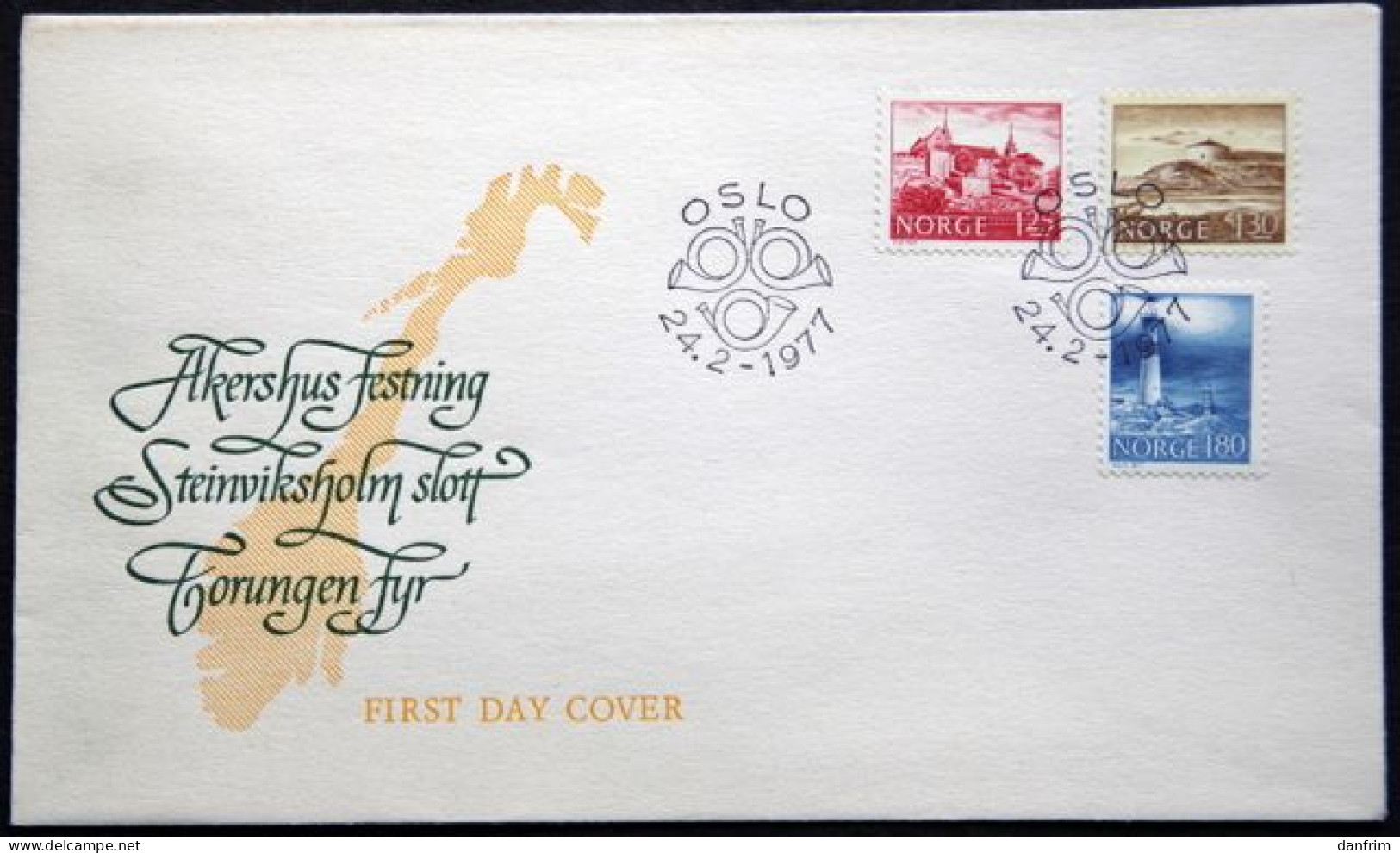 Norway 1977  MiNr.739-41   (lot 2158 ) - FDC