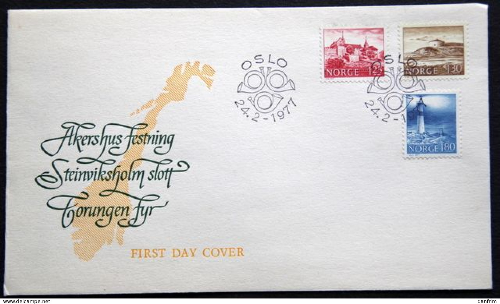 Norway 1977  MiNr.739-41   (lot 1918 ) - FDC