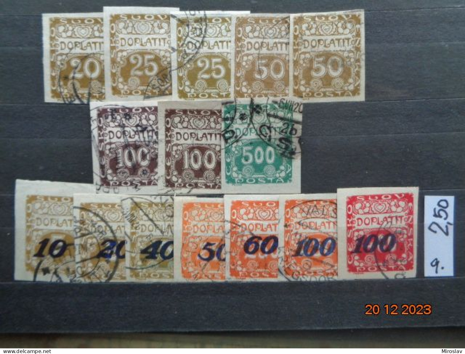 ČESKOSLOVENSKO - DOPLATNÉ - Unused Stamps