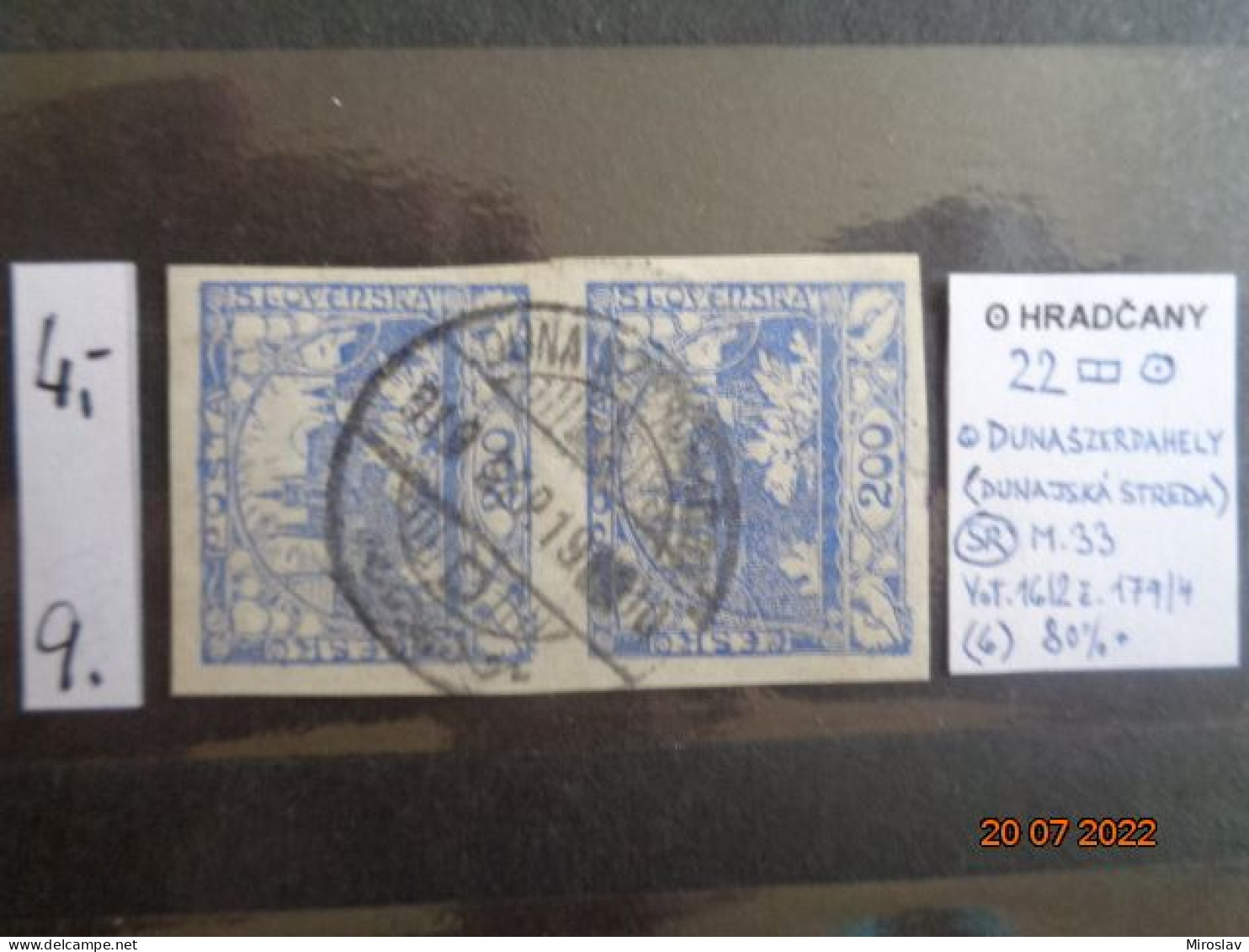 ČESKOSLOVENSKO - DUNAJSKÁ STREDA - Unused Stamps