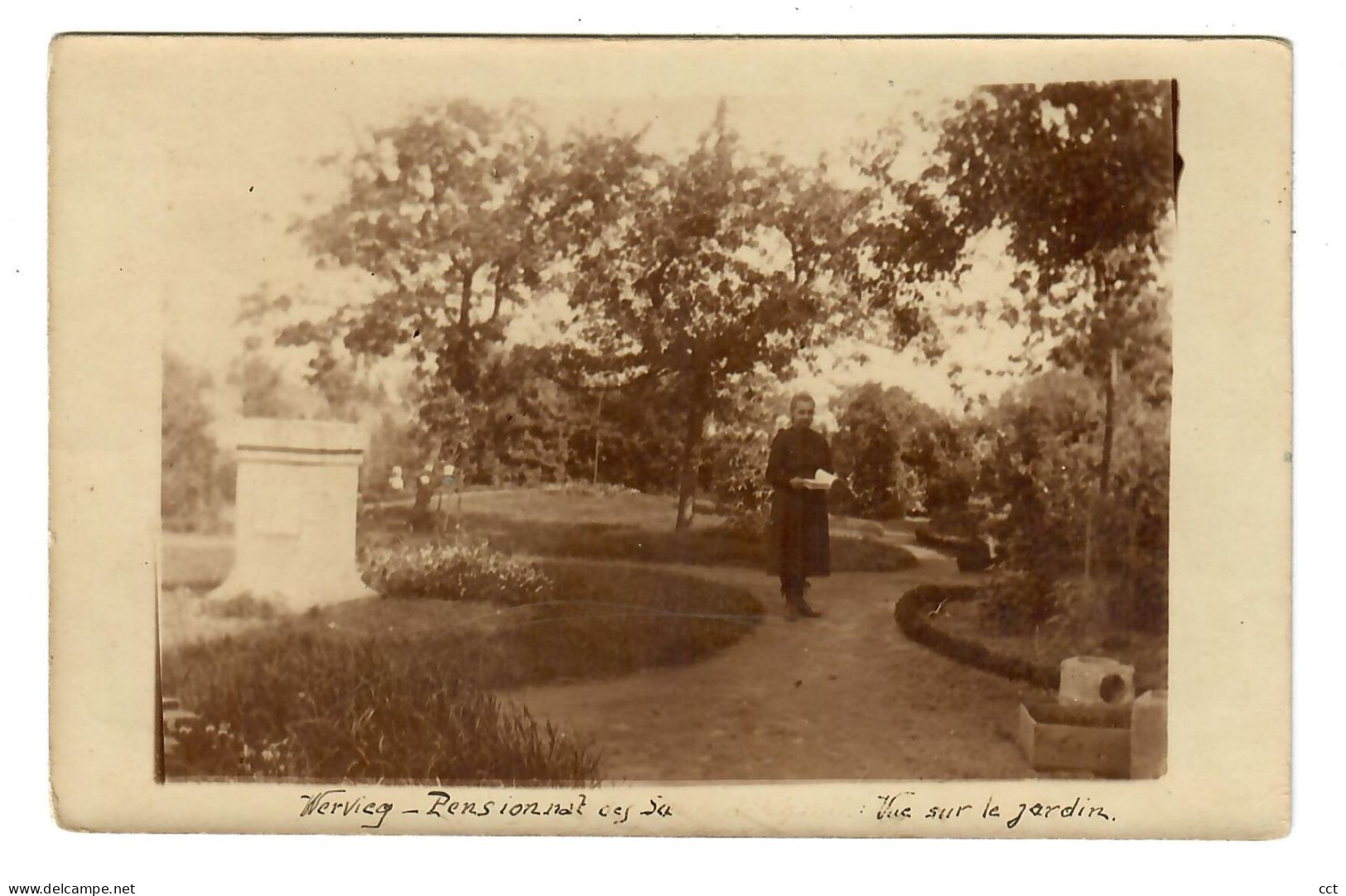 Wervicq  Wervik   FOTOKAART   Pensionnat Des Soeurs Grises  Vue Sur Le Jardin - Wervik