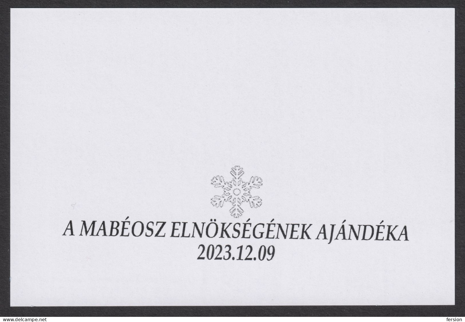 2023 MABÉOSZ Thematic Philatelic Stamp Exhibition / Commemorative Block Sheet / TATA Castle Palace LAKE - GIFT Overprint - Foglietto Ricordo