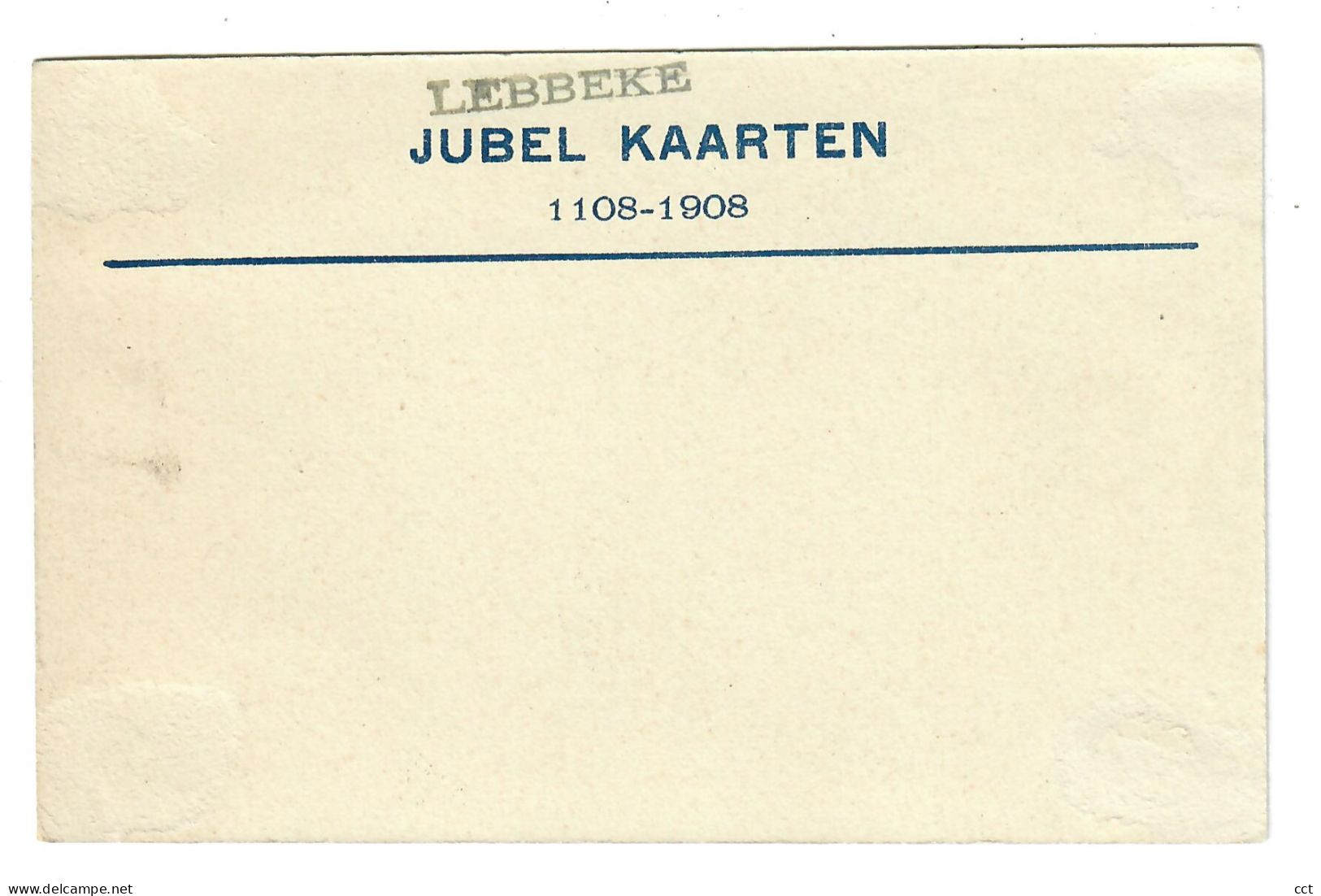 Lebbeke  Jubel Kaarten 1108-1908   Hooge Koor - Lebbeke