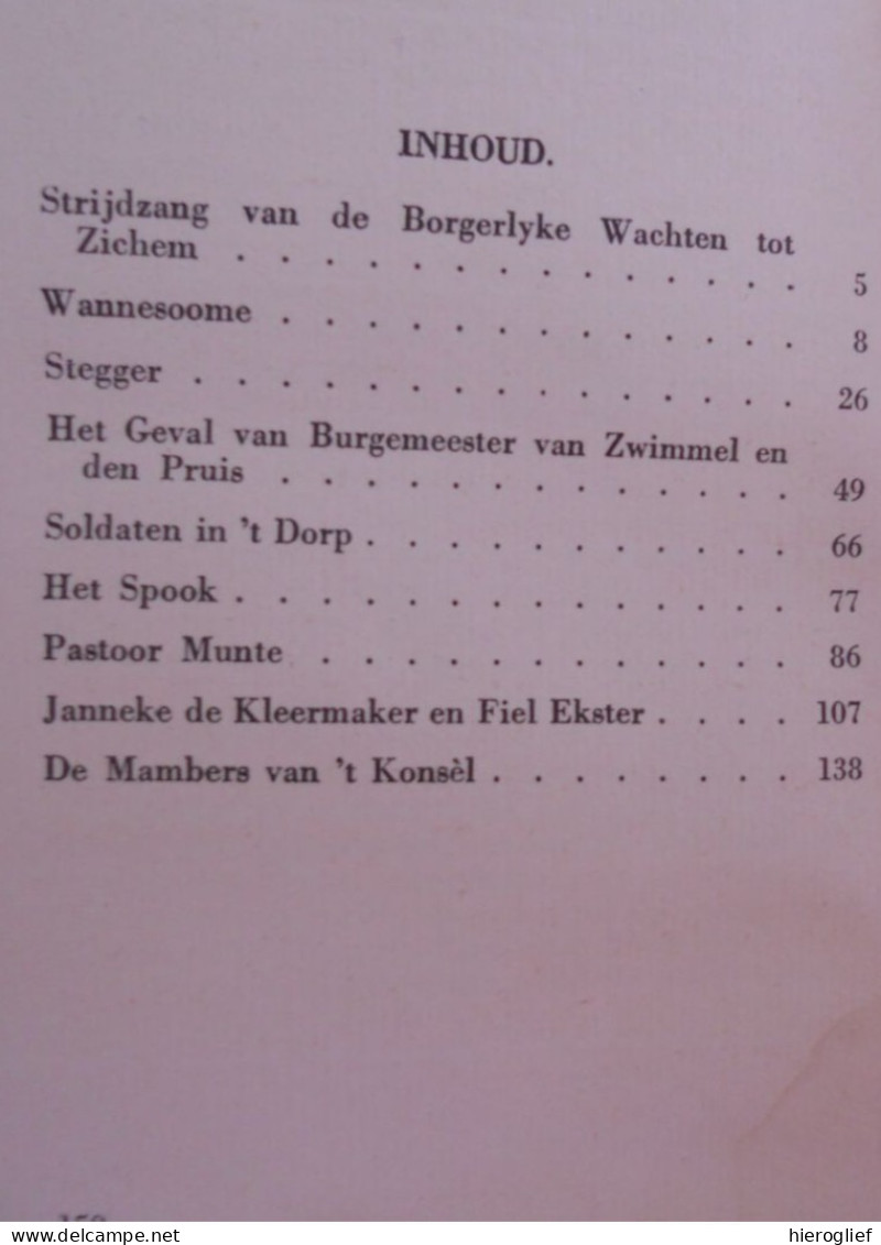 ZICHEMSCHE NOVELLEN door Ernest Claes 1942 zichem scherpenheuvel heemkunde Pastoor Munte / soldaten in 't dorp / Stegger