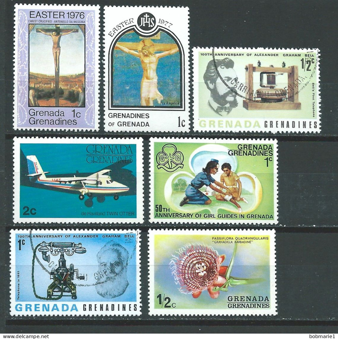 Archipel Des Grenadines Lot De 7 Magnifiques Timbres Oblitérés, Neufs Avec Charnière Et Neufs De 1975 À 77 - Grenade (1974-...)