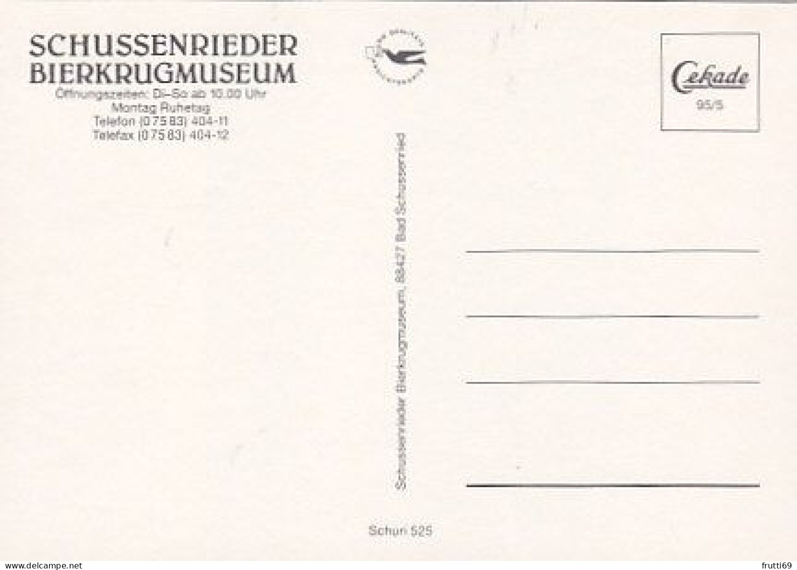 AK 192782 GERMANY - Bad Schussenried - Schussenrieder Bierkrugmuseum - Bad Schussenried
