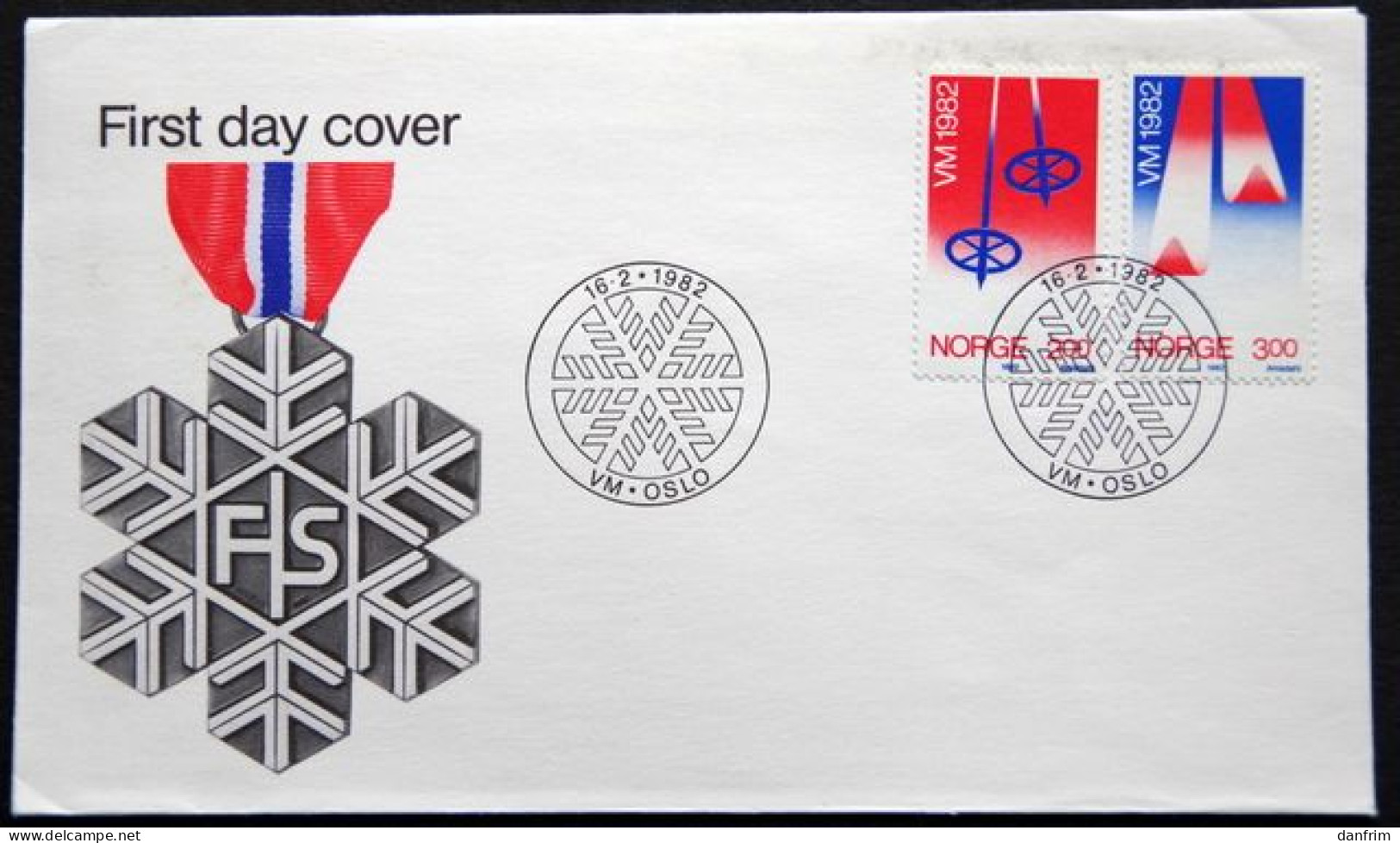 Norway 1982   Nordic Ski World Championships. MiNr.853-54  (lot 1952 ) - FDC