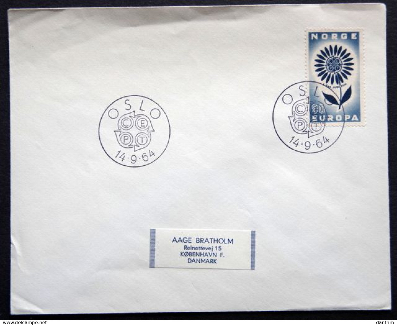 Norway 1964 EUROPA. MiNr.521  (lot 2275 ) - FDC