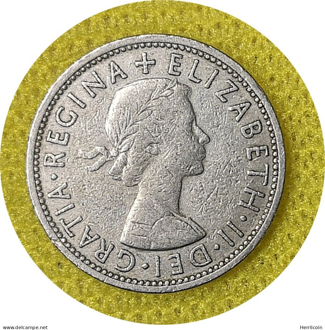 Monnaie Royaume-Uni - 1966 - 2 Shillings Elizabeth II 1re Effigie - J. 1 Florin / 2 Shillings