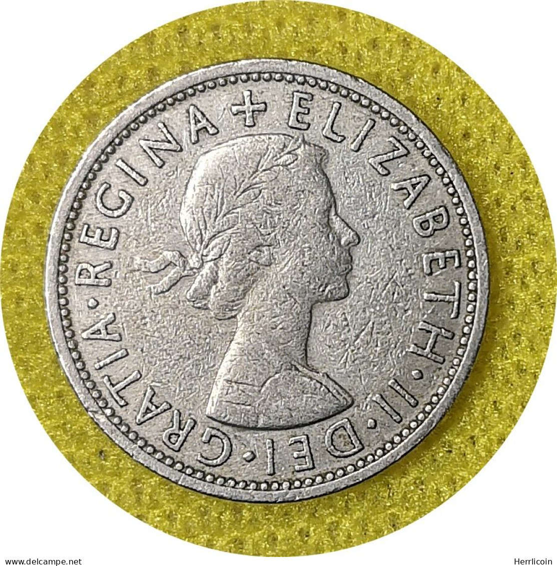 Monnaie Royaume-Uni - 1966 - 2 Shillings Elizabeth II 1re Effigie - J. 1 Florin / 2 Schillings