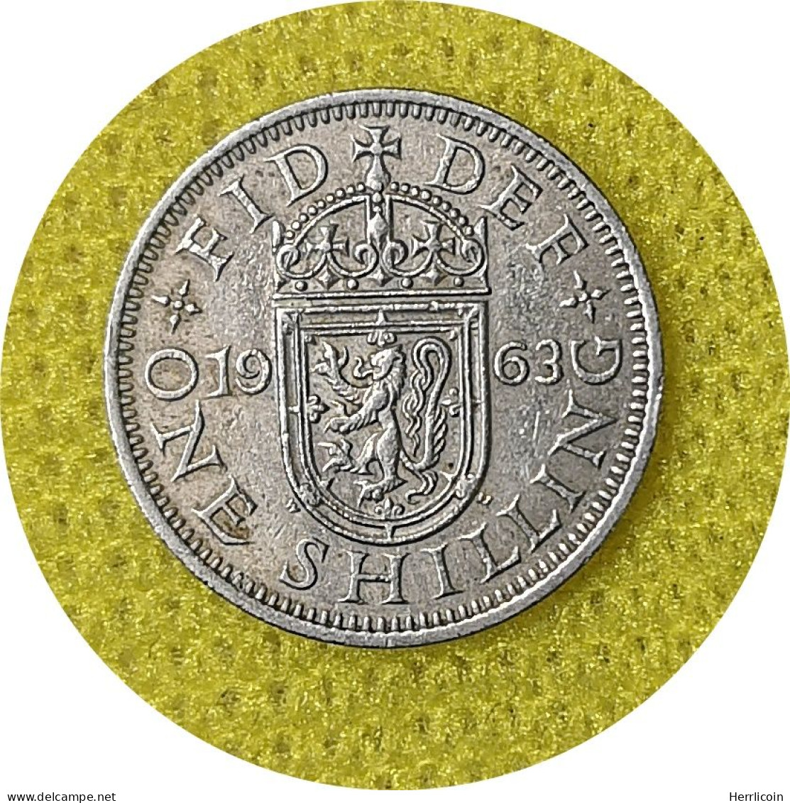 Monnaie Royaume-Uni - 1963 - 1 Shilling Elizabeth II Blason De L'Écosse - I. 1 Shilling