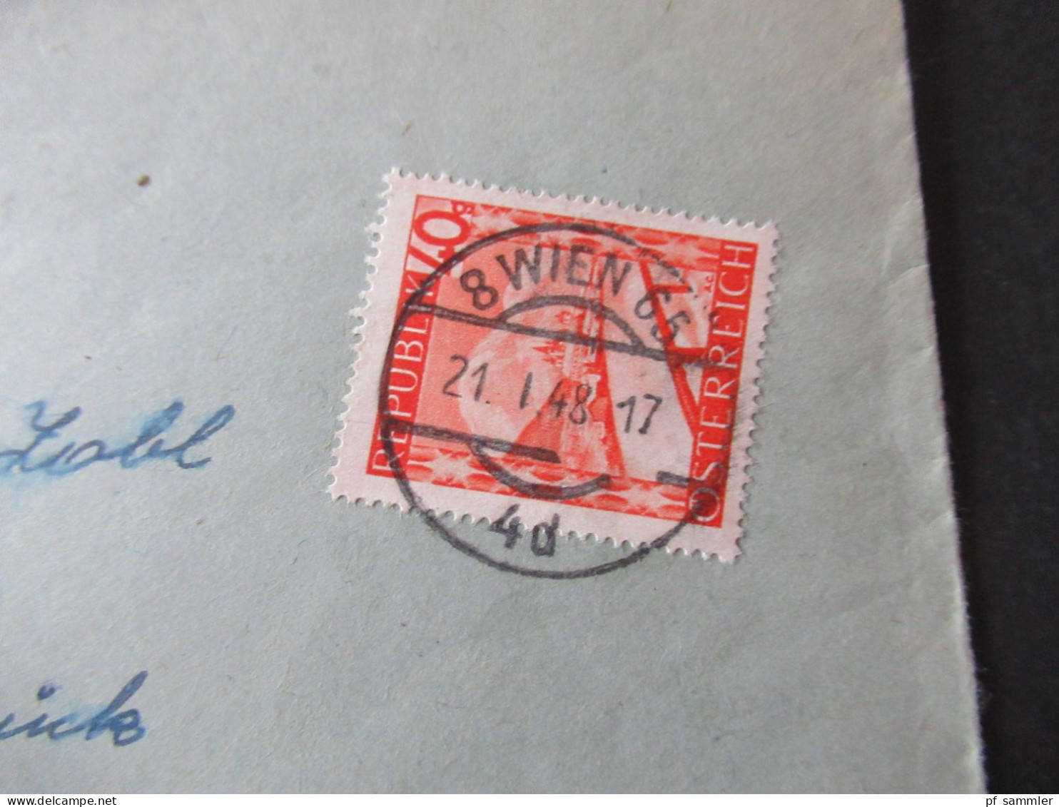 Österreich Ausgabe 1945 Freimarken Landschaften 2 Belege Aus Dem Bedarf Tagesstempel Wien - Innsbruck - Lettres & Documents