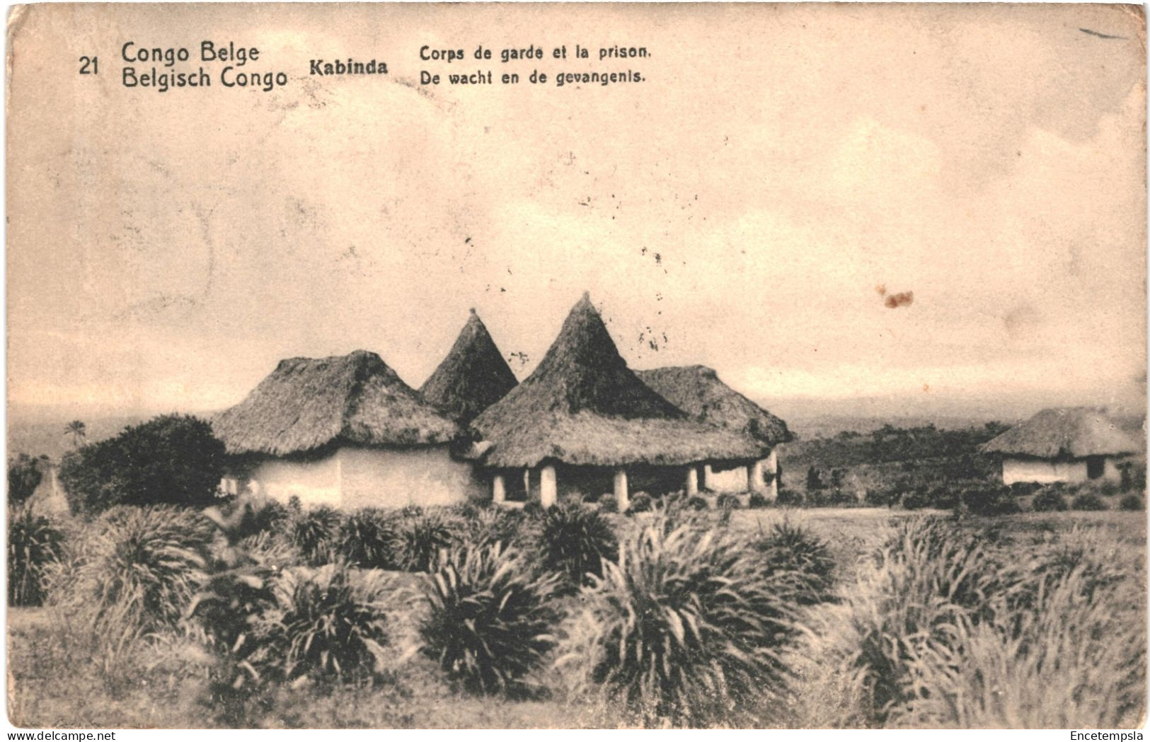 CPA Carte Postale Congo Ex Belge Kabinda Corps De Garde Et La Prison  1921  VM75781ok - Congo Belge