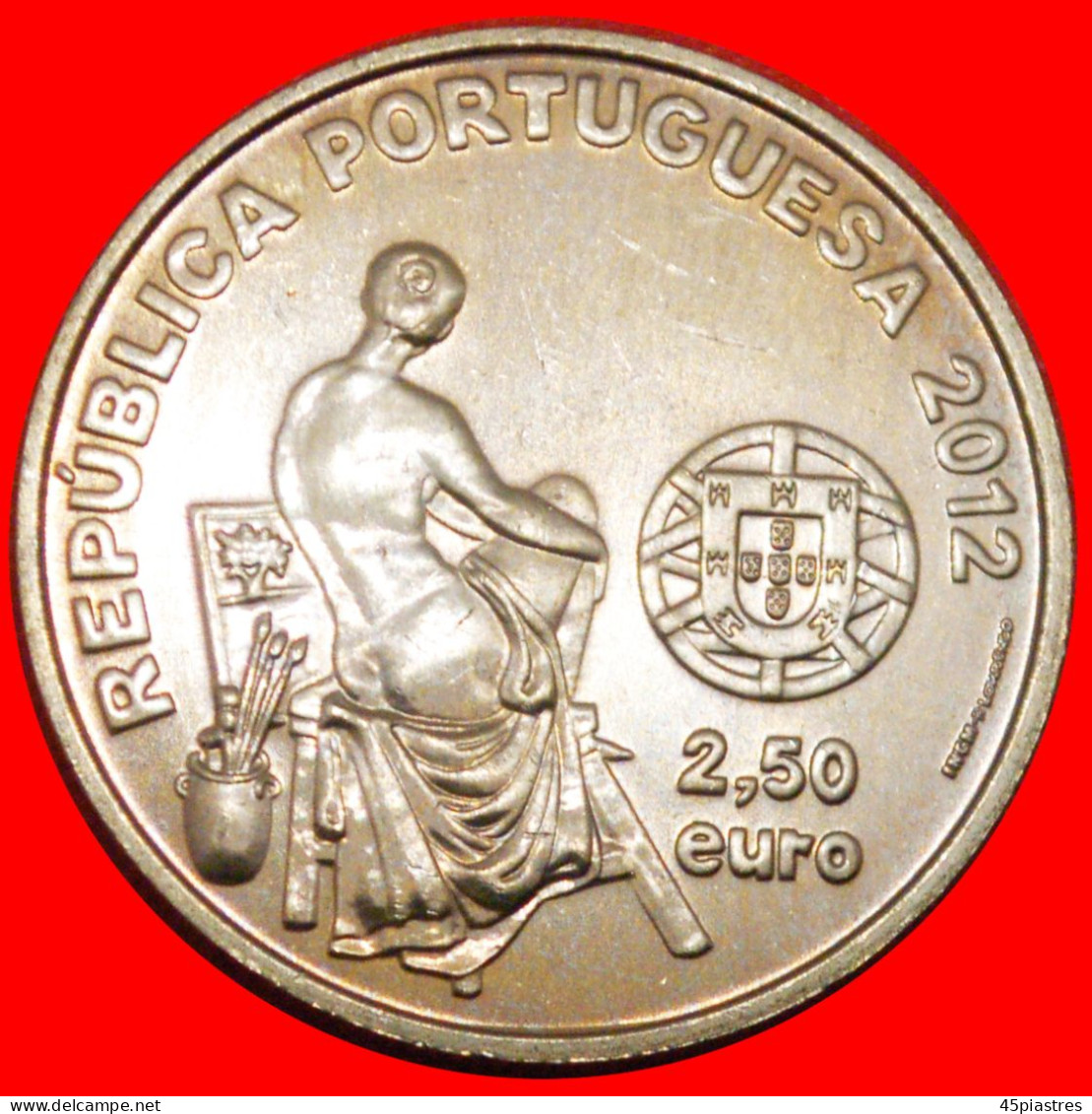 * BRAZIL 1893/1894 MALHOA 1855-1933: PORTUGAL  2.50 EURO 2012 UNC MINT LUSTRE! UNCOMMON! · LOW START ·  NO RESERVE! - Portogallo