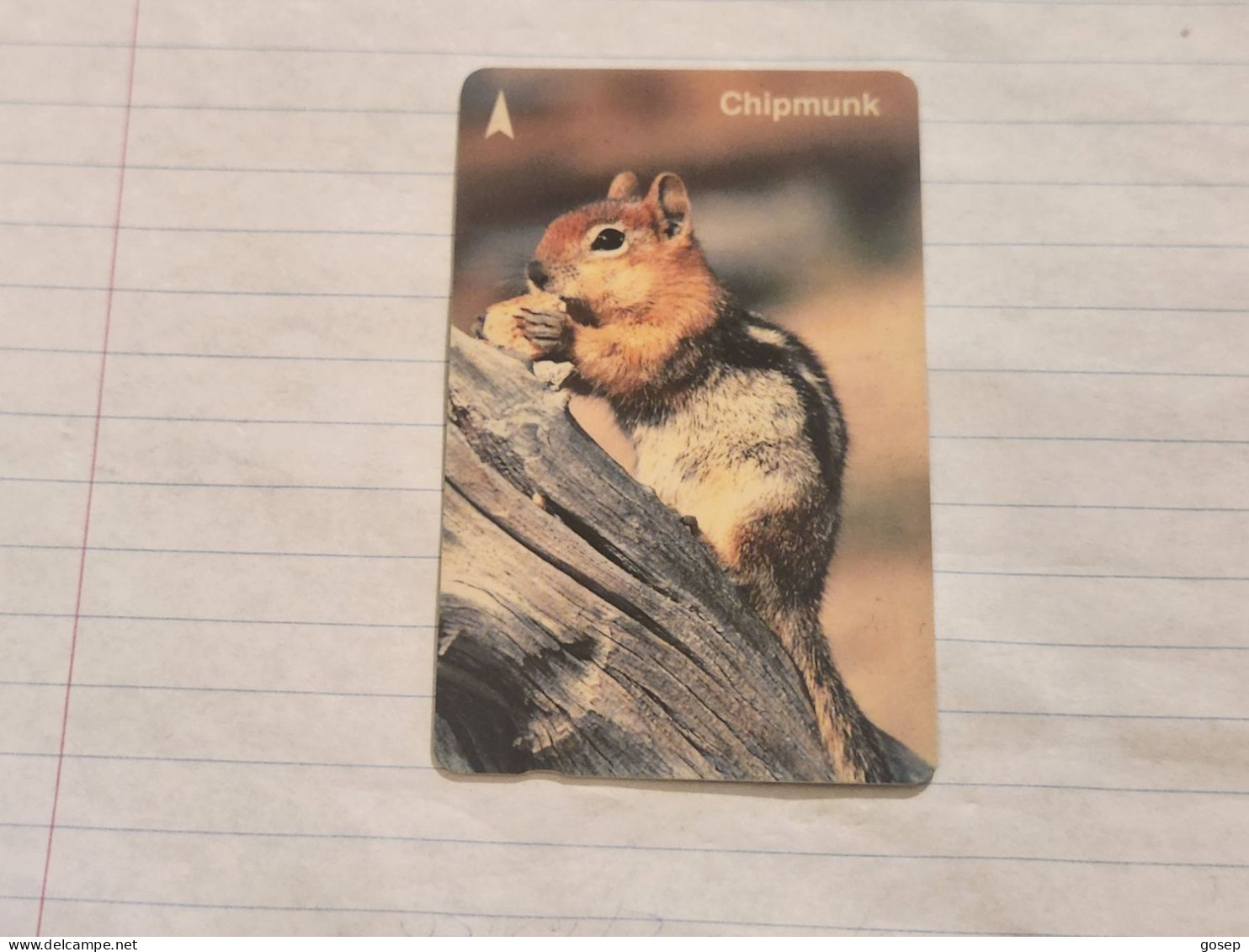 SINGAPORE-(1SANA)-Chipmunk-(162)(1SANA-244034)($10)(tirage-244.500)-used Card+1card Prepiad Free - Singapore