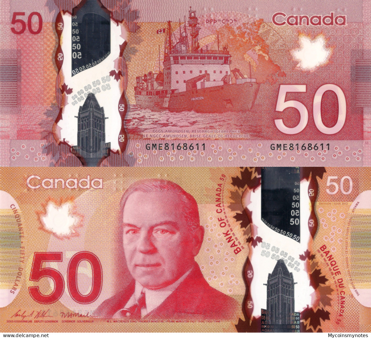 CANADA 50 DOLLAR 2012 "2015" (Not Listed In In The Catalog), Polymer, UNC - Canada