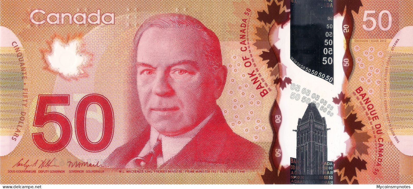 CANADA 50 DOLLAR 2012 "2015" (Not Listed In In The Catalog), Polymer, UNC - Canada