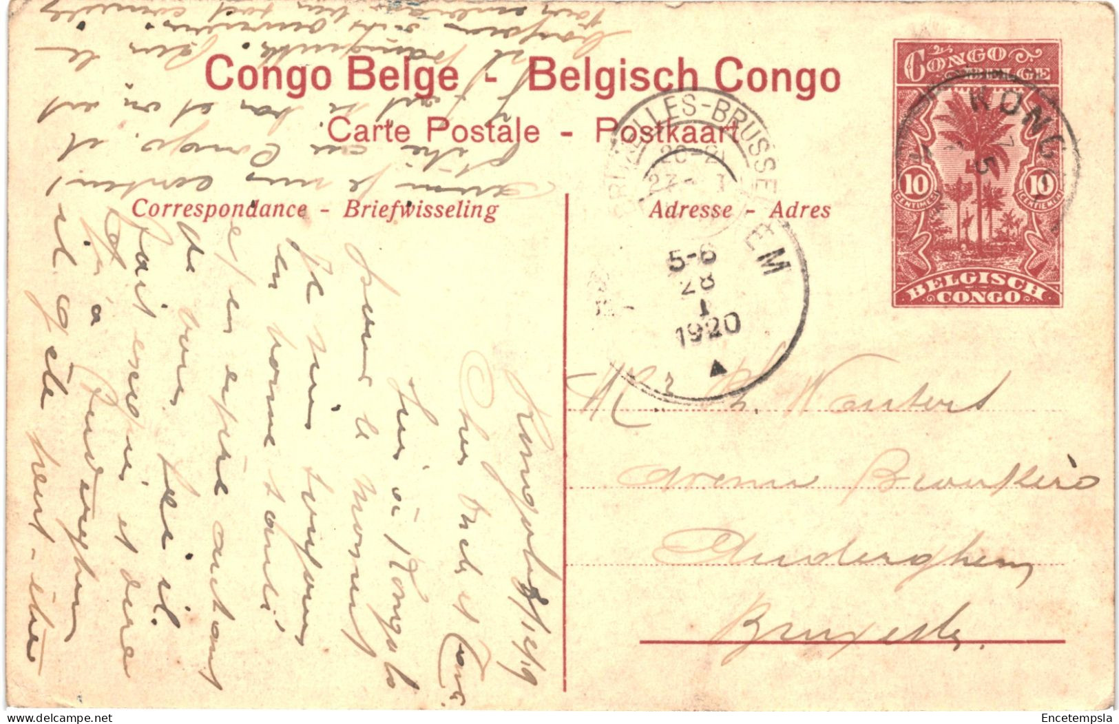CPA Carte Postale Congo Ex Belge  Bas Congo Chemin De Fer Au Kilomètre 5 1920 VM75784ok - Congo Belge
