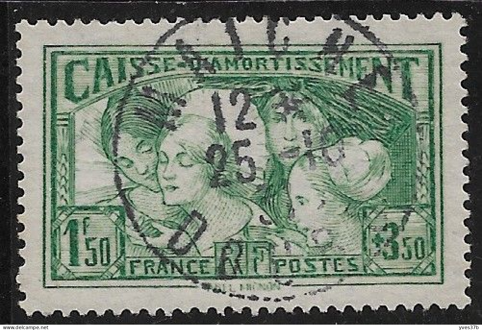 FRANCE N°269 - 1fr.50+3fr.50 Vert-jaune - Oblitération 25/10/1931 - TTB - - Oblitérés