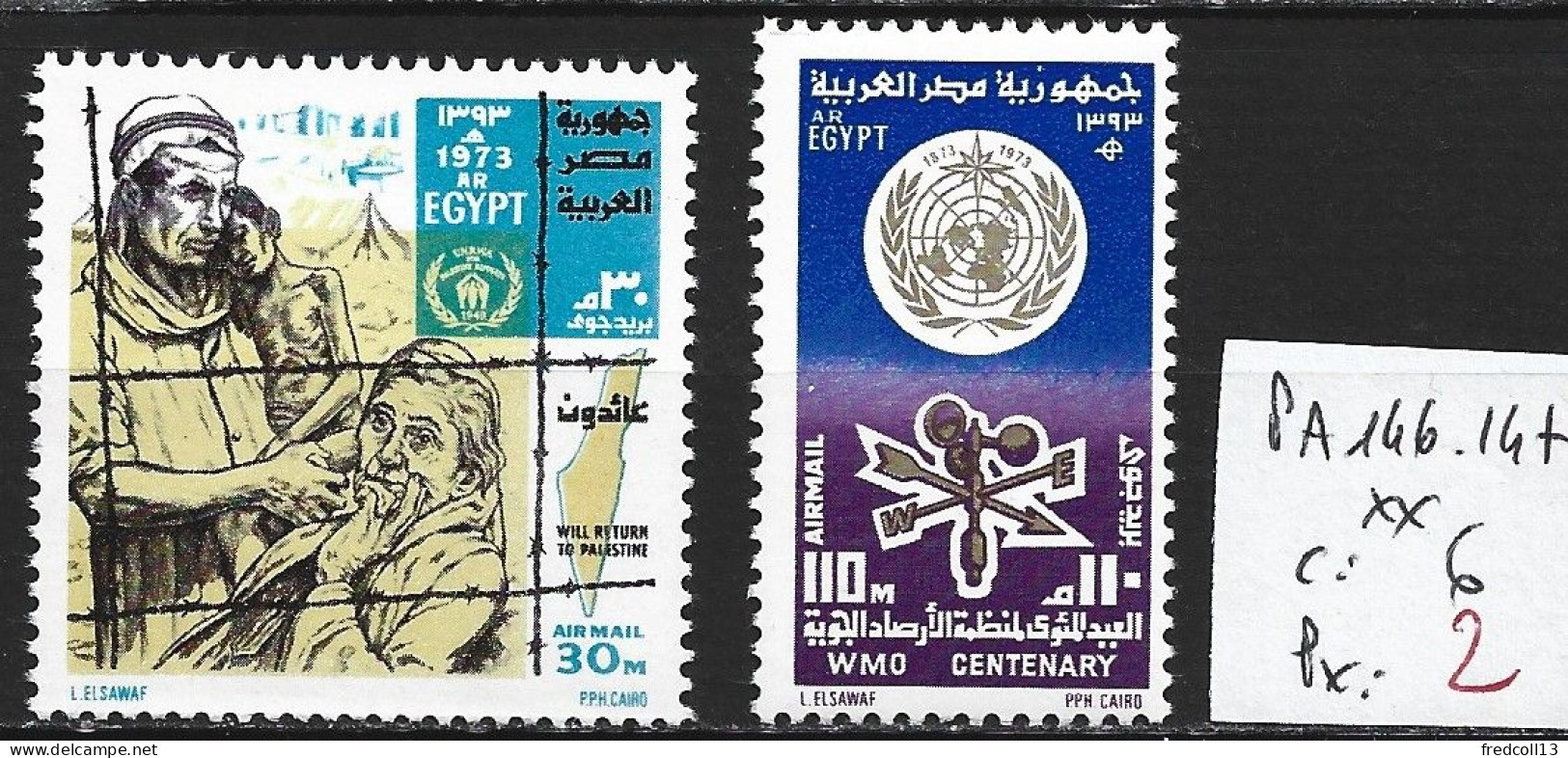 EGYPTE PA 146-47 ** Côte 6 € - Airmail